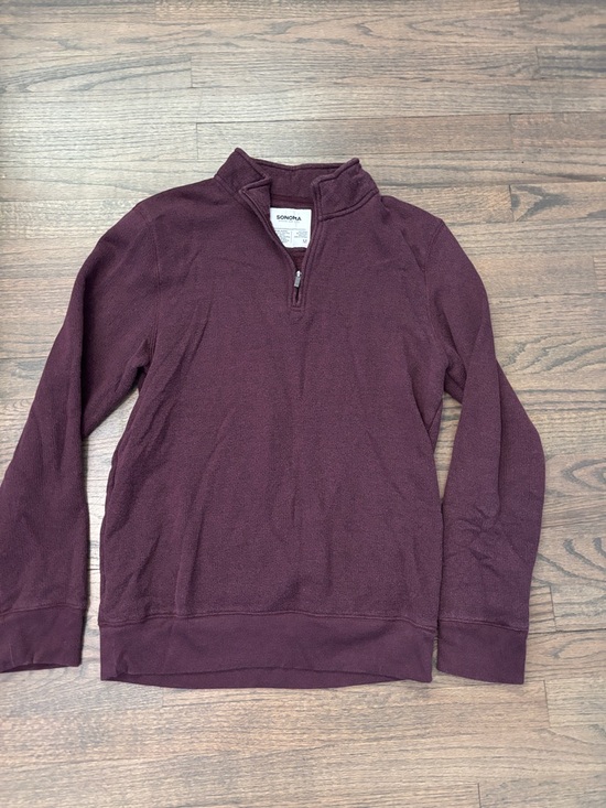 Sonoma Other - Sonoma Men's Deep Burgundy Zip-Up Sweater